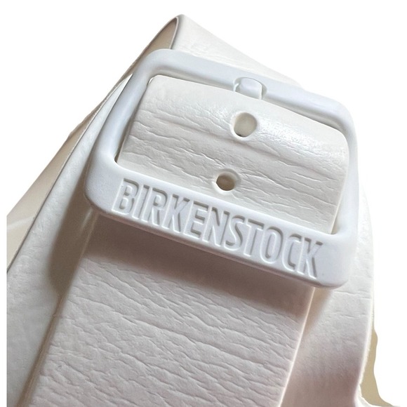 Birkenstock Arizona 2 Strap EVA Men's Sandals-White-Euro 43 US 12 - Picture 9 of 16